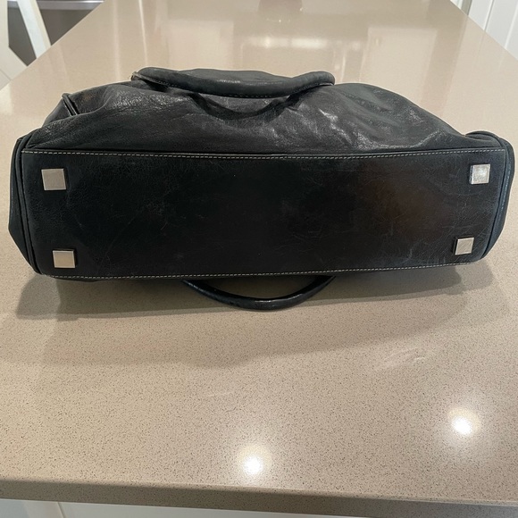 Helen Welsh genuine Leather shoulder handbag black - Picture 6 of 9